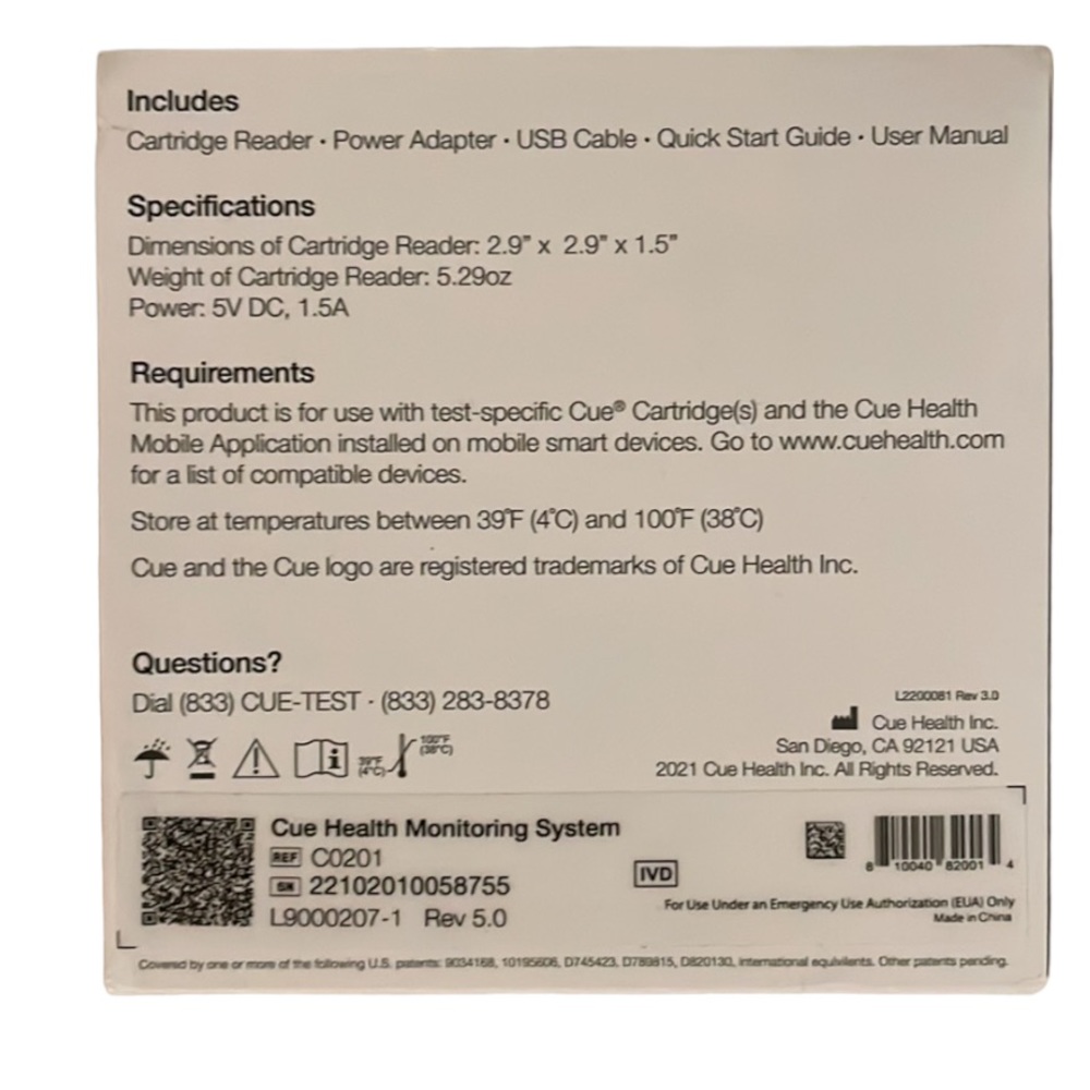 Cue Health Reader System Open Box - Picture 5 of 12